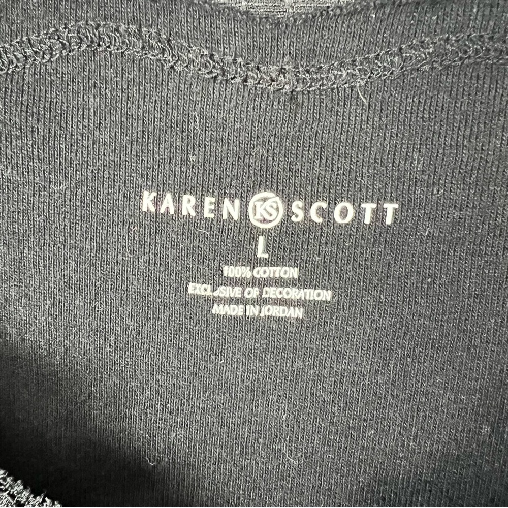 Karen Scott Black Sleeveless Cami - Picture 4 of 4